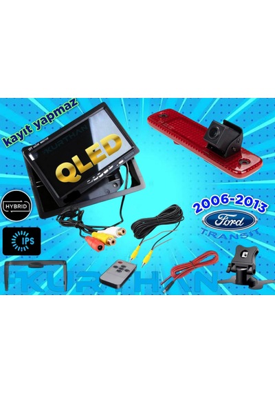 Transit 2016-2013 Uyumlu Park Kamerası Ve 7 İnç Ips Monitör 12 V