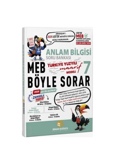 Sinan Kuzucu Yayınları Sinan Kuzucu 7. Sınıf Anlam Bilgisi Soru Bankası Yeni