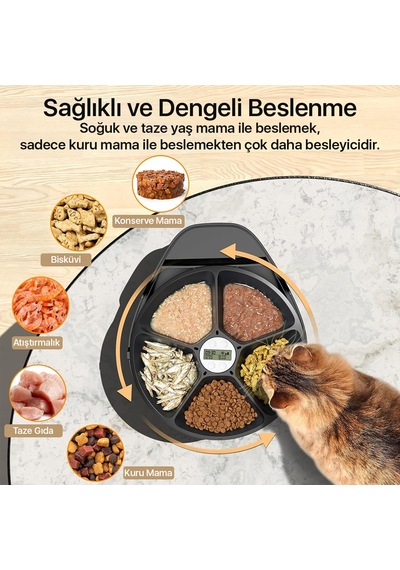 Ubpet Akıllı Soğutuculu Yaş Mama Kabı