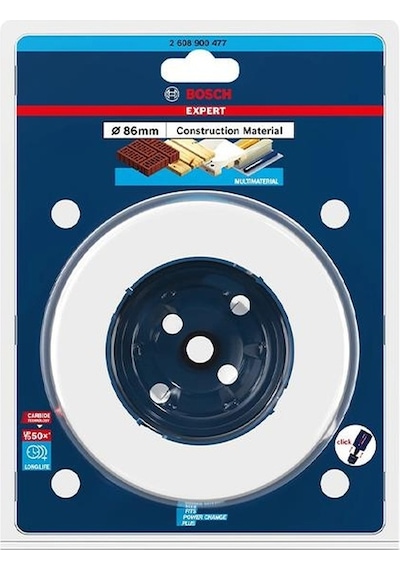 Bosch 86 Mm Yapı Malzemeleri İçin Panç 2608900477