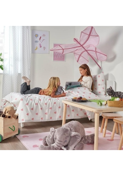 Ikea Barndröm Çocuk Oyun Halısı 133 X 160 Cm Pembe - Açık Pembe Çok Renkli