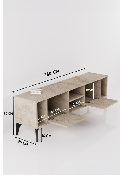 Linya Tv Sehpası Suntalam Ekru 160x35 Cm Diğer