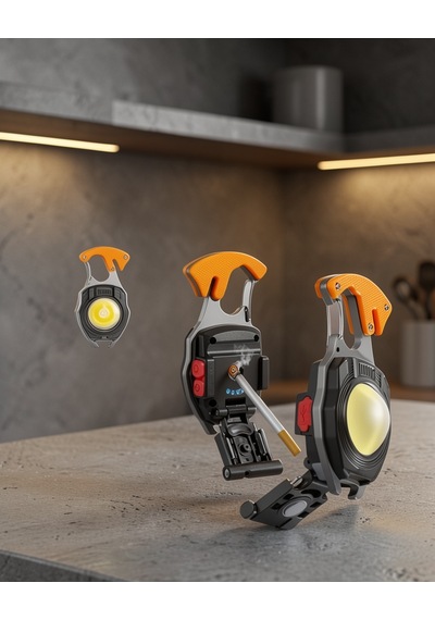 Çok Fonksiyonlu Anahtarlık Fener Usb Şarjlı Cam Kırıcı Ucztasınbılırısık1 Çok Renkli