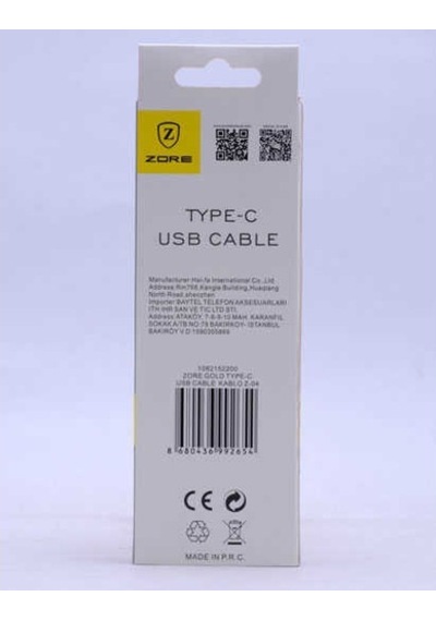 Zore Gold Type-C Usb Kablo Z-04 (511000042)