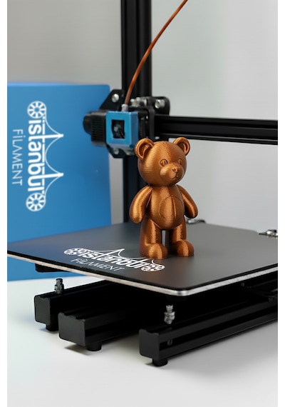 İstanbul Filament 3d Baskı Pla Filament Bakır 1 Kg Ø 1,75mm 0,05 Mm Bambu Lab Uyumlu 1.75mm