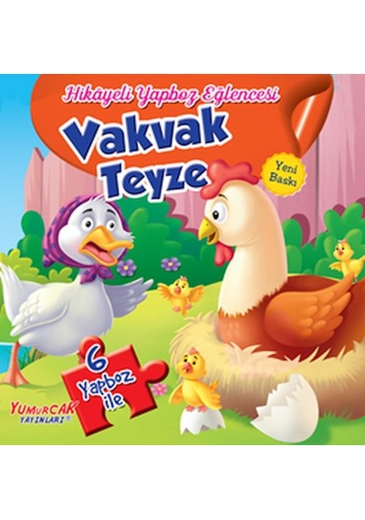 Vakvak Teyze - Hikayeli Yapboz Eğlencesi 6 Yapboz İle - Ybve-654632