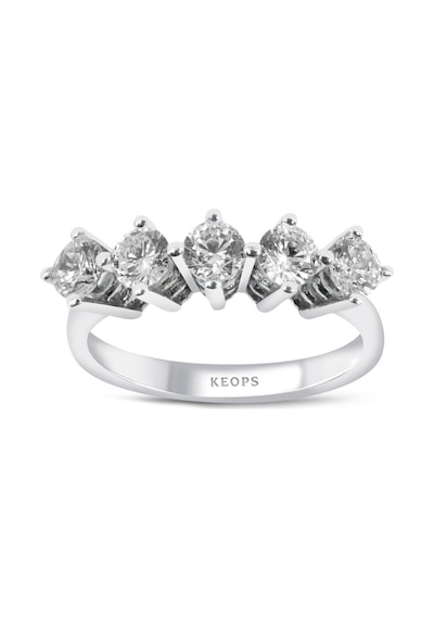 F Renk 0.90 Karat Pırlanta Beştaş Yüzük