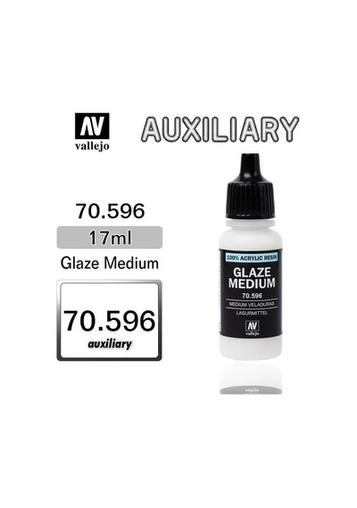 17 Ml. Glaze Medium Şeffaflaştırıcı Maket Boyası, Vallejo 70596 Standart