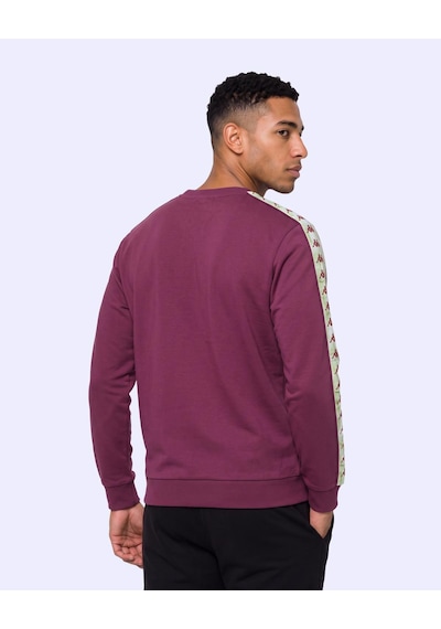 Kappa Authentic 222 Banda Pulliogt Erkek Bordo Regular Sweatshirt