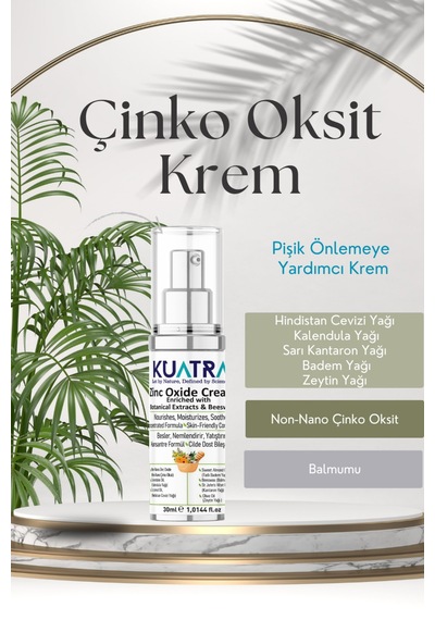 Kuatra Çinko Oksit Krem Pişik Önlemeye Yardımcı