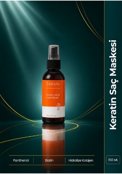 Louvess Argan Yağı Shea Butter Kafein Keratin Saç Bakım Maskesi 150 ML