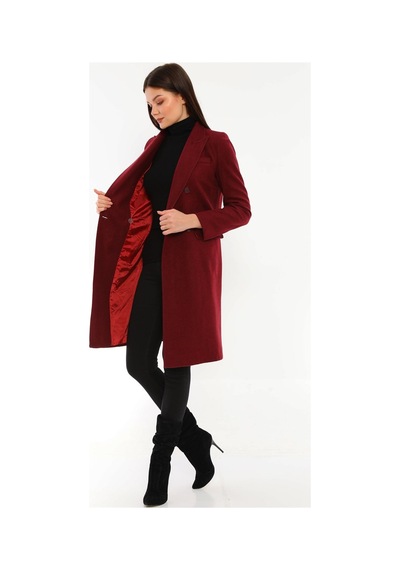 Z6672 Dewberry Bayan Palto-bordo