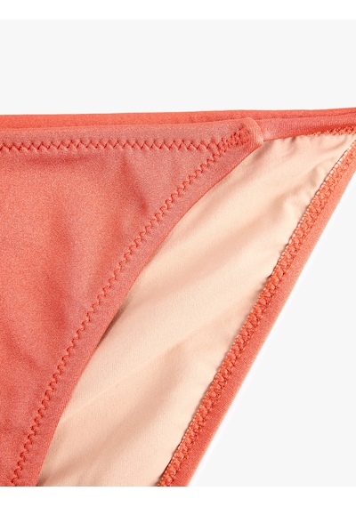Koton Yanları İpli Üçgen Bikini Altı Kahverengi 6sak00018mm Kahve