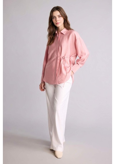 Defacto Regular Fıt Uzun Kollu Tunik H7820ax26smpn623 Pembe-pn623