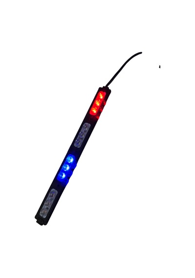 Polis Çakar Ip65 2835smd Kırmızı Mavi Sarı Beyaz Flaş Strobe Işıklar Aydınlatma Oto Araba Motor 200lm Led Dc 12v 12w 12 Göz Led 4 Renk 203x19mm