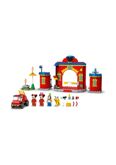 LEGO® Disney 10776 Mickey ve Arkadaşları'nın İtfaiye Merkezi Ve Kamyonu 144 Parça