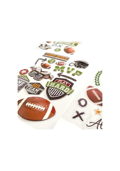Paper House Productions Çıkartma Çeşitleri Paketi, Futbol, 3'lü Paket, 3 Parça