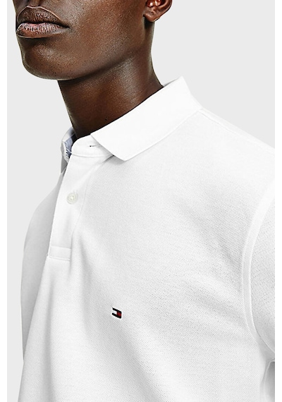 Tommy Hilfiger Erkek Polo Yaka T Shirt Mw0mw17771 Ybr Beyaz Beyaz