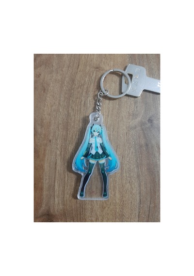 Owl Bag Hatsune Miku Anime Desenli Acrylic Anahtarlık Çanta Süsü Çok Renkli