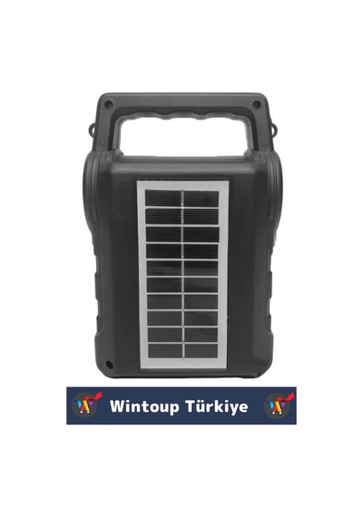 Premium Kompakt Yüksek Ses Güçlü Bass Fenerli Kamp Piknik Usb/solar Enerjili Bluetooth Hoparlör