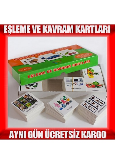 Eğitim Kartları Eşleme ve Kavram Kartları Eğitici ve Öğretici