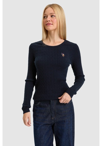 U.S. Polo Assn. Kadın Lacivert Basic Kazak 50331602-vr033