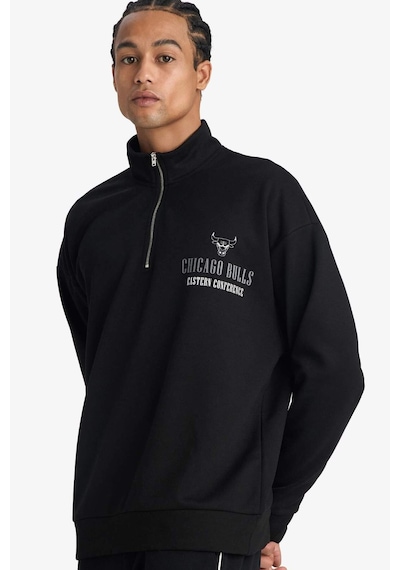 Defacto Defactofit Nba Chicago Bulls Oversize Geniş Kalıp Dik Yaka Fermuarlı Sweatshirt F9813ax25aubk81 Siyah-bk81 Defacto Defactofit Nba Chicago Bulls Oversize Geniş Kalıp Dik Yaka Fermuarlı Sweatshirt F9813ax25aubk81 Siyah-bk81