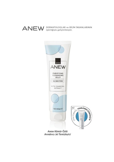 Anew Purifying Cleansing Jelly Kömür Özlü Arındırıcı Temizleyici Jel 150 Ml. İkili Set