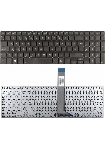 Asus Uyumlu Aexj9u00010, Aexj9u00110, Aexj9a00010, Aexj9a00110 Klavye Tuş Takımı Tuş Seti Siyah Türkçe