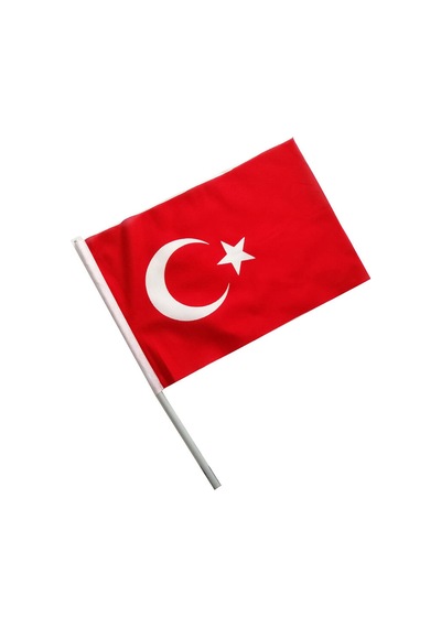 2 Adet Bayrak 30x45 Sopalı Bez