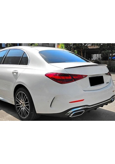 Mercedes C W206 Bagaj Üstü Spoiler Parlak Siyah Spoyler Plastik İthal 2021+