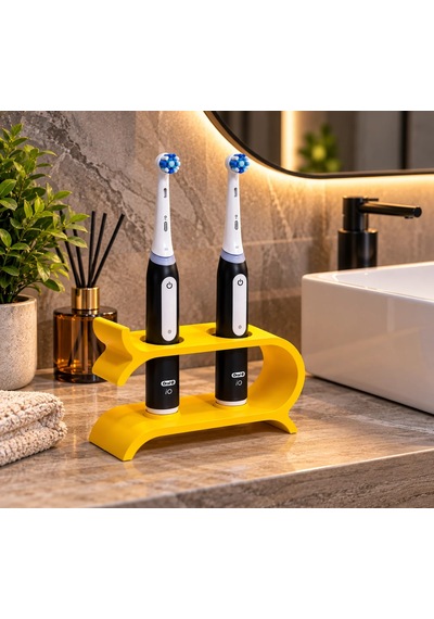 Oral-b İo3 Uyumlu Şarjlı Diş Fırçası Ve Başlık Standı Zyndo Sarı