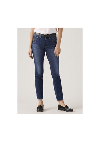 Levi's 724 High Rise Straight Lightweight Kadın Jean Pantolon - What Else Cool-24657 Dark İndigo - Worn İn Levi's 724 High Rise Straight Lightweight Kadın Jean Pantolon - What Else Cool-24657 Dark İndigo - Worn İn