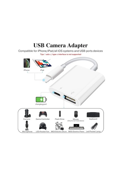 Nk101 Apple İphone İpad Lightning To Usb 3.0 Kamera Adaptörü