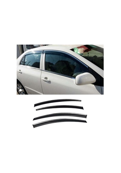 Toyota Corolla Uyumlu 2007 2012 Kromlu Cam Rüzgarlığı