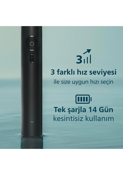 Philips Sonicare 3100 Sonic Şarjlı Diş Fırçası Siyah, 5 Kat Plak