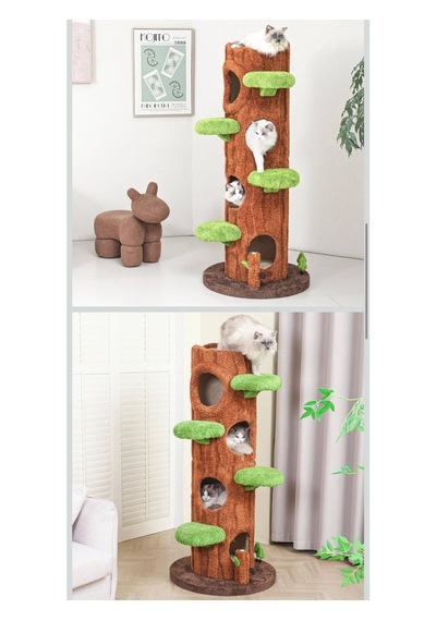 Ağaç Temalı Kedi Evi 160 Cm