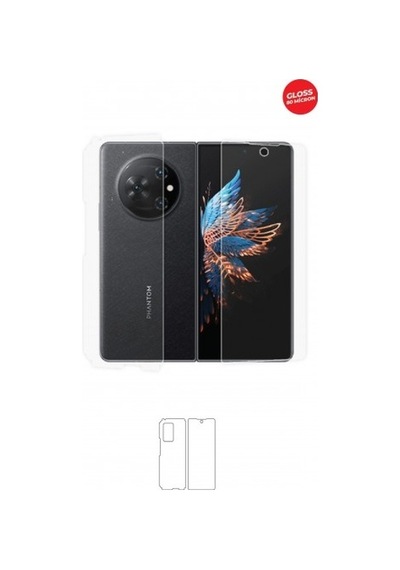 Tecno Phantom V Fold Arka Ve Yan Koruyucu Tpu Film
