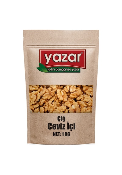 Yazar Kuruyemiş Ceviz İçi Artvin Cevizi Organik 1 KG
