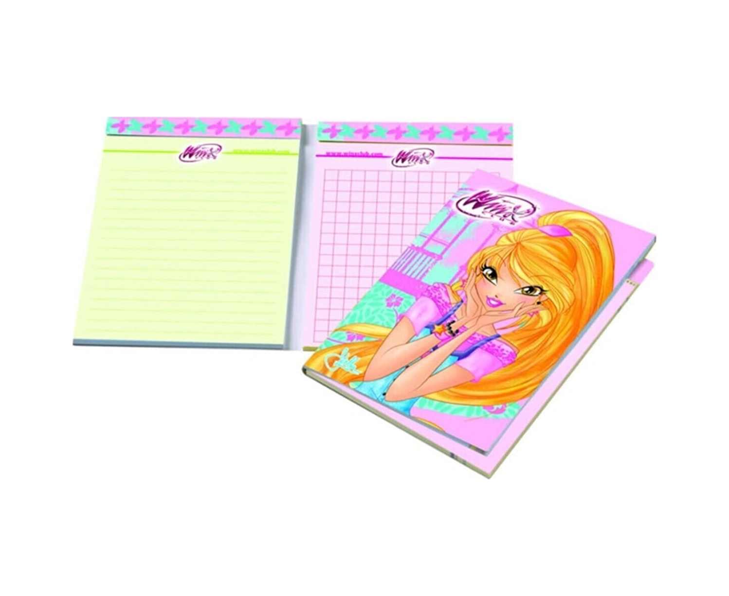 Bloknot Not Defteri Ikili A7 Küçük Boy 80 Yaprak Winx Club 3119 36 Lı Pake Karışık