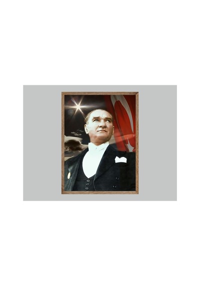 Poster Atatürk Tablosu Yüksek Kalite Tek Parça Ahşap Ceviz Eskitme Çerçeveli Çok Renkli - 815202528 Çok Renkli Poster Atatürk Tablosu Yüksek Kalite Tek Parça Ahşap Ceviz Eskitme Çerçeveli Çok Renkli - 815202528 Çok Renkli