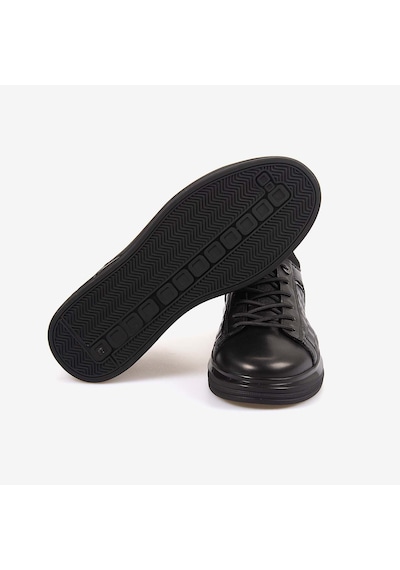 Kemal Tanca Hakiki Deri Erkek Spor & Sneaker Ayakkabı 2414 Siyah