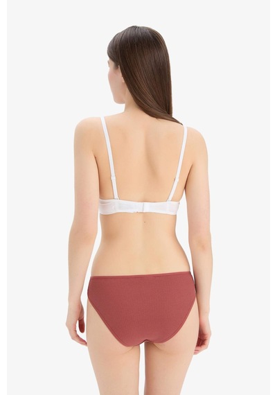 DeFacto Ribana 3'lü Slip Külot-Fall in Love D6404AX25SPBR327 Bordo DeFacto Ribana 3'lü Slip Külot-Fall in Love D6404AX25SPBR327 Bordo