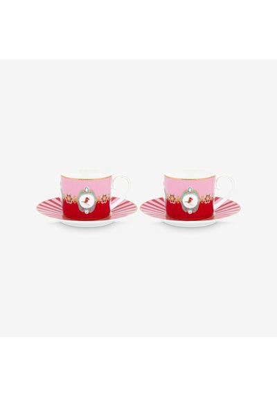 Pip Studio Kırmızı Porselen Çay Fincan Seti 200 Ml