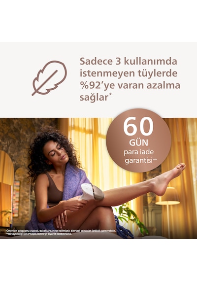 Philips BRI951/03 – 450.000 Atım Lazer Epilasyon Cihazı 4 akıllı başlık: Vücut, Yüz, Bikini,Koltuk Altı - Kablolu/Kablosuz - SkinAi, SmartSkin Philips BRI951/03 – 450.000 Atım Lazer Epilasyon Cihazı 4 akıllı başlık: Vücut, Yüz, Bikini,Koltuk Altı - Kablolu/Kablosuz - SkinAi, SmartSkin