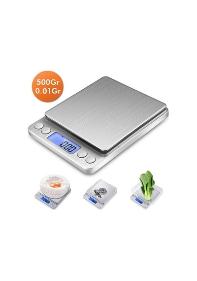 Crown Dijital Göstergeli Kare Mutfak Terazi 3 Kg/0.1 Diğer