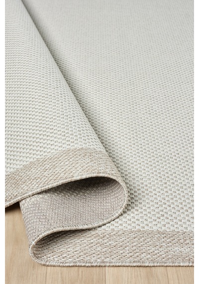 Sisal Prime Krem Bej İskandinav Yıkanabilir Bordürlü Halı Kilim Balkon Teras Koridor Halısı 1148