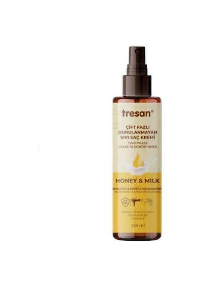 Tresan Besleyici Ekstra Nemlendiricili Durulanmayan Saç Kremi Bal Süt 250 Ml