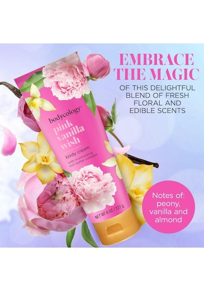 Bodycology Pink Wanilla Wish Vanilya Çiçeksi Kadın Vücut Kremi 227 G