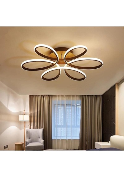 Papatya Model Plafonyer Modern Beyaz Işık Ultra Power Avizez